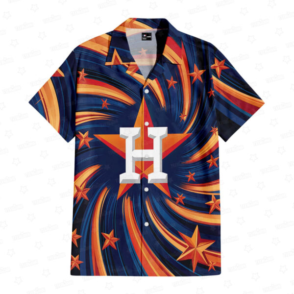 Houston Astros Vortex Starfield Aloha Hawaiian Shirt for Men And Women