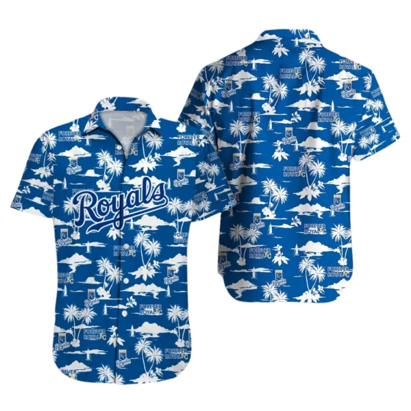 Kansas City Royals Forever Royal Aloha Hawaiian Shirt for Men And Women