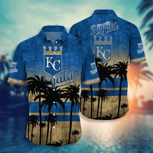 Kansas City Royals Sunset Palms Aloha Hawaiian Shirt for Men And Women