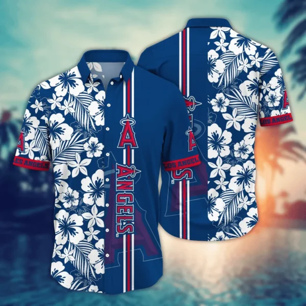 Los Angeles Angels Tropical Bloom Aloha Hawaiian Shirt for Men And Women