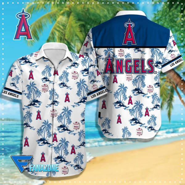 Los Angeles Angels Tropical Paradise Aloha Hawaiian Shirt for Men And Women