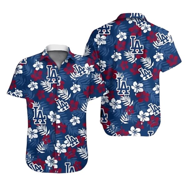 Los Angeles Dodgers Hibiscus Paradise Aloha Hawaiian Shirt for Men And Women