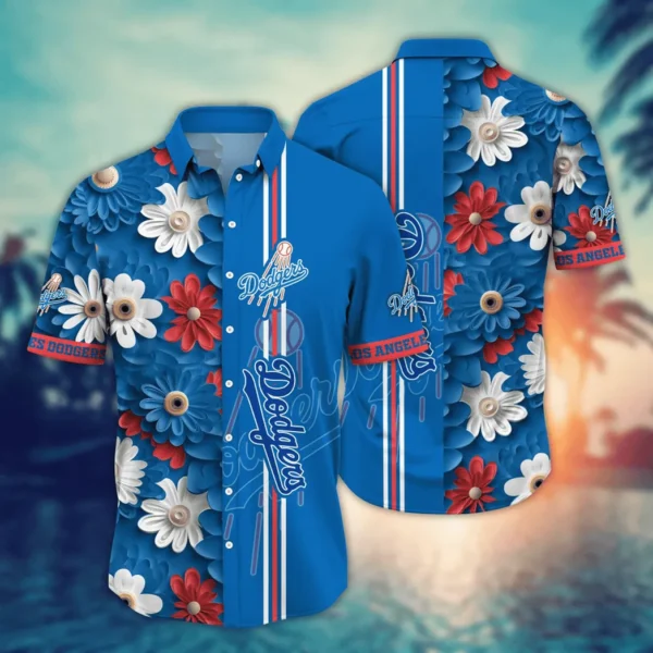 Los Angeles Dodgers Summer Bloom Aloha Hawaiian Shirt for Men And Women