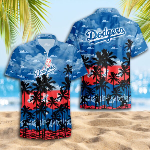 Los Angeles Dodgers Sunset Palm Aloha Hawaiian Shirt for Men And Women