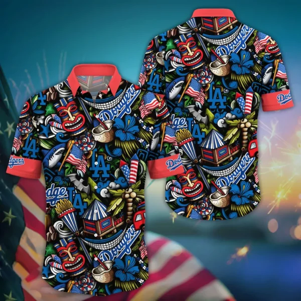 Los Angeles Dodgers Tiki Celebration Aloha Hawaiian Shirt for Men And Women