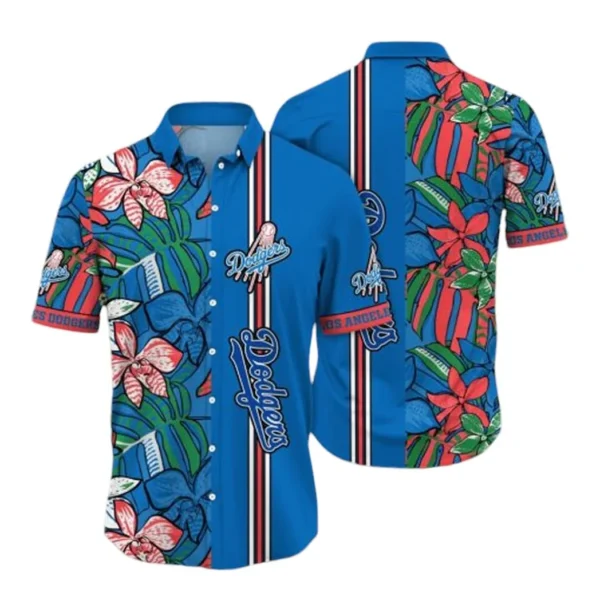 Los Angeles Dodgers Tropical Splash Aloha Hawaiian Shirt for Men And Women
