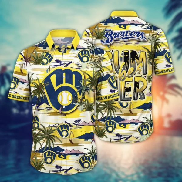 Milwaukee Brewers Summer Vibes Aloha Hawaiian Shirt for Men And Women