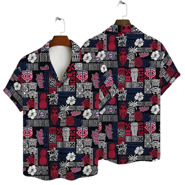 Minnesota Twins Island Getaway Aloha Hawaiian Shirt for Men And Women