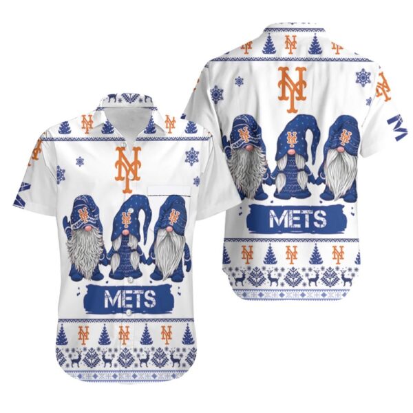 New York Mets Gnomes Coastal Chill Aloha Hawaiian Shirt for Men And Women