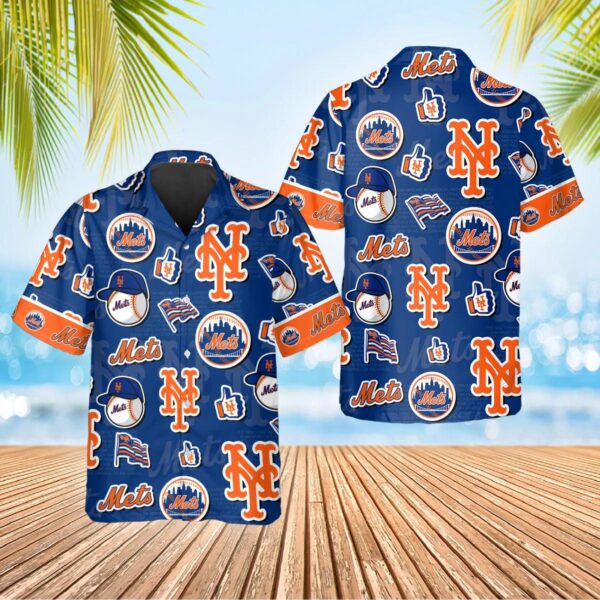 New York Mets Island Adventure Aloha Hawaiian Shirt for Men And Women