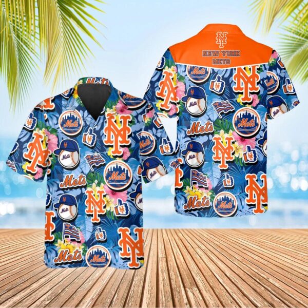 New York Mets Ocean Breeze Aloha Hawaiian Shirt for Men And Women