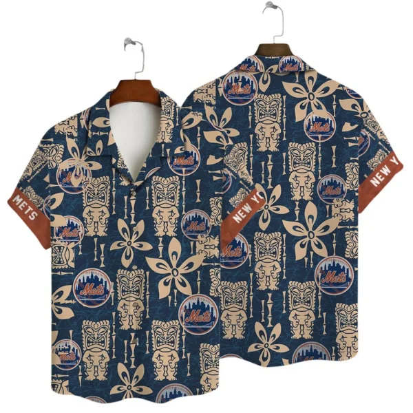 New York Mets Summer Swing Aloha Hawaiian Shirt for Men And Women