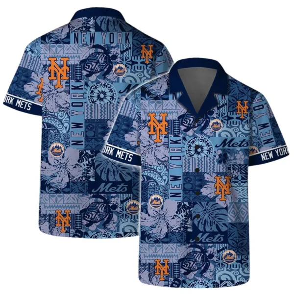New York Mets Sunset Paradise Aloha Hawaiian Shirt for Men And Women