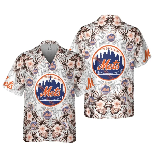 New York Mets Tropic Flair Aloha Hawaiian Shirt for Men And Women