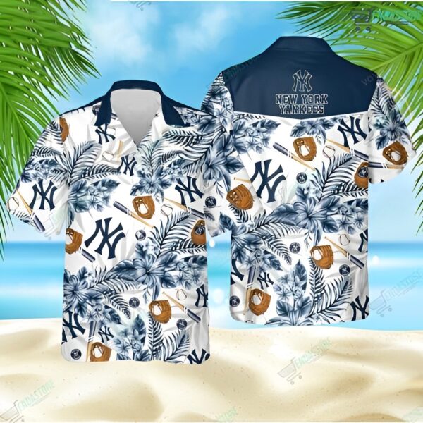 New York Yankees Baseball Essentials Aloha Hawaiian Shirt for Men And Women