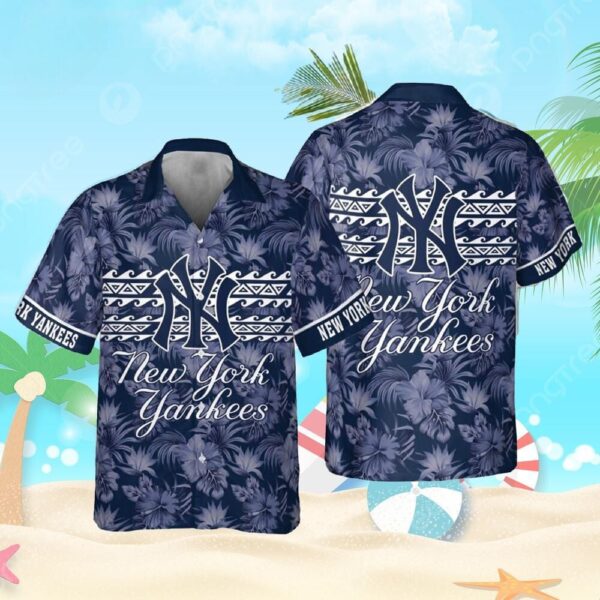 New York Yankees Coastal Paradise Aloha Hawaiian Shirt for Men And Women