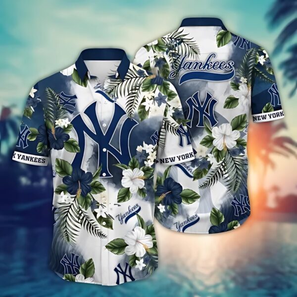 New York Yankees Jungle Oasis Aloha Hawaiian Shirt for Men And Women