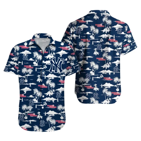 New York Yankees Team Logo Beachscape Summer Vibes Aloha Hawaiian Shirt for Men And Women