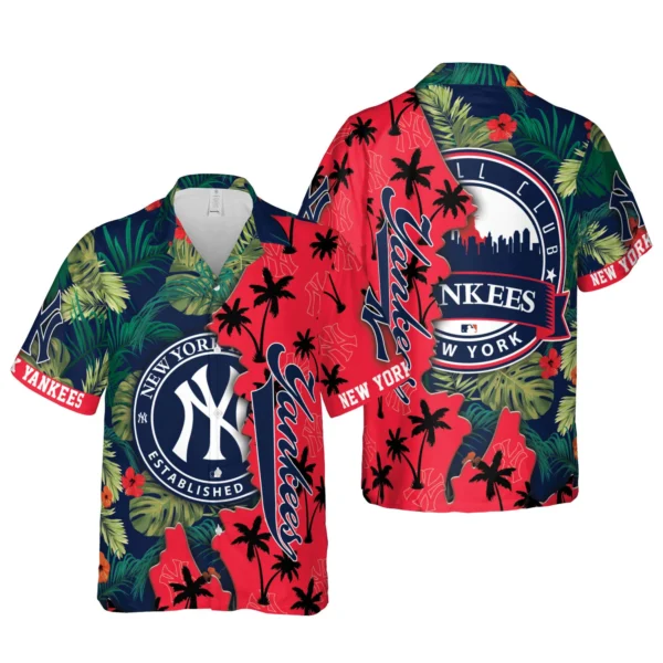 New York Yankees Tropical Allure Aloha Hawaiian Shirt for Men And Women