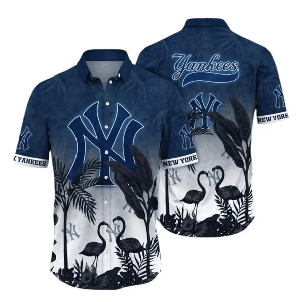 New York Yankees Tropical Flamingo Aloha Hawaiian Shirt for Men And Women