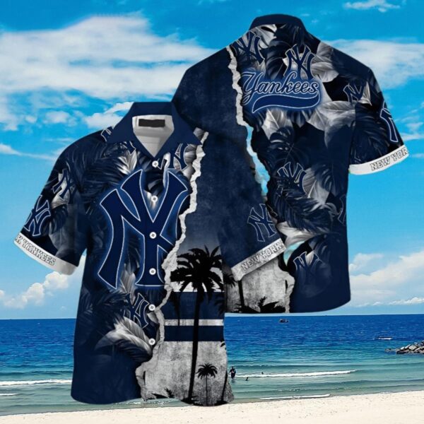 New York Yankees Tropical Storm Aloha Hawaiian Shirt for Men And Women