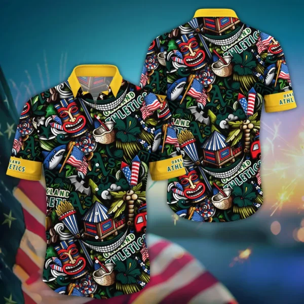 Oakland Athletics Carnival Spirit Aloha Hawaiian Shirt for Men And Women