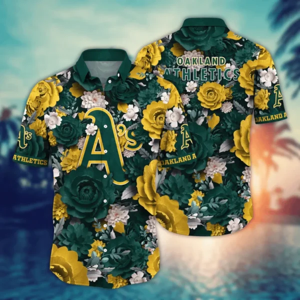 Oakland Athletics Golden Garden Aloha Hawaiian Shirt for Men And Women