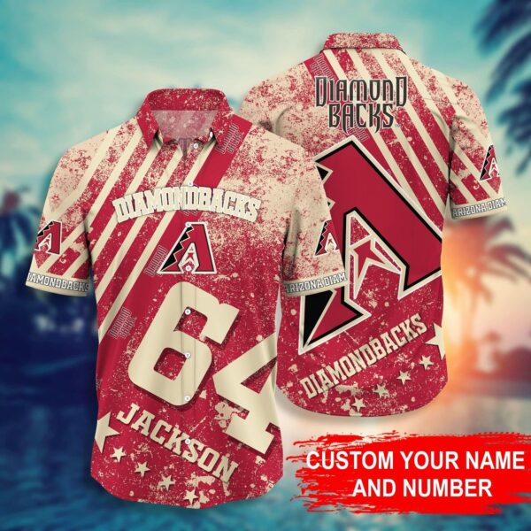 Personalized Arizona Diamondbacks Cactus Grove Aloha Hawaiian Shirt for Men And Women