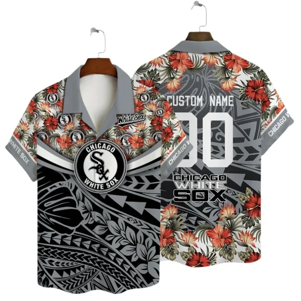 Personalized Chicago White Sox Flower Pattern Aloha Hawaiian Shirt for Men And Women