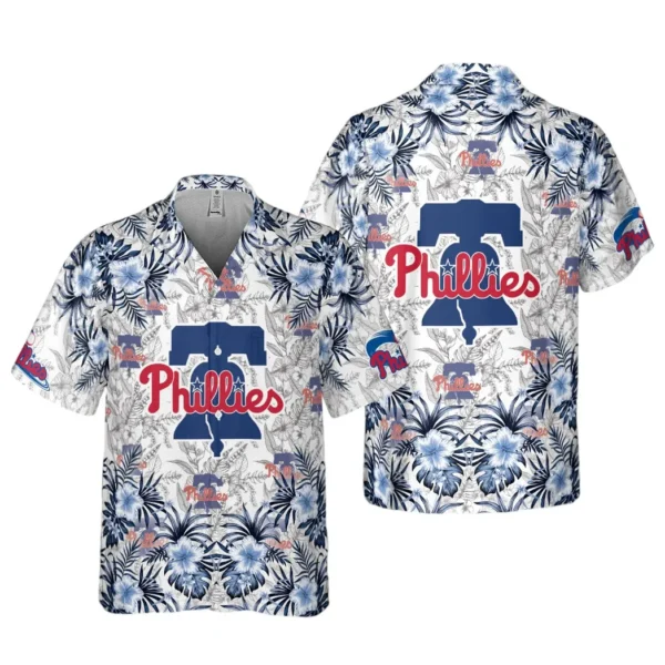 Philadelphia Phillies Liberty Bell Floral Aloha Hawaiian Shirt for Men And Women