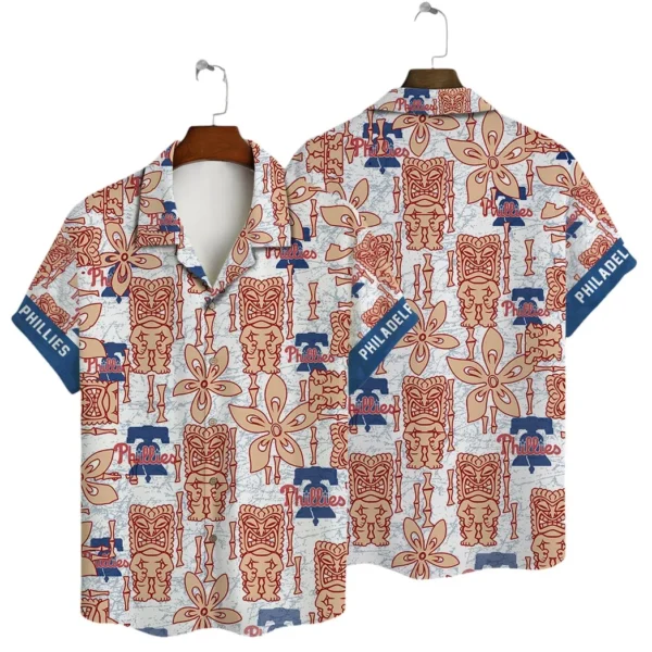 Philadelphia Phillies Vintage Tiki Aloha Hawaiian Shirt for Men And Women