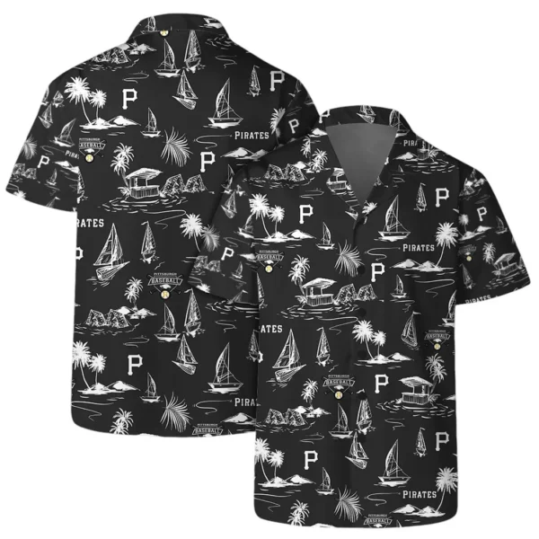 Pittsburgh Pirates Coastal Sailing Aloha Hawaiian Shirt for Men And Women