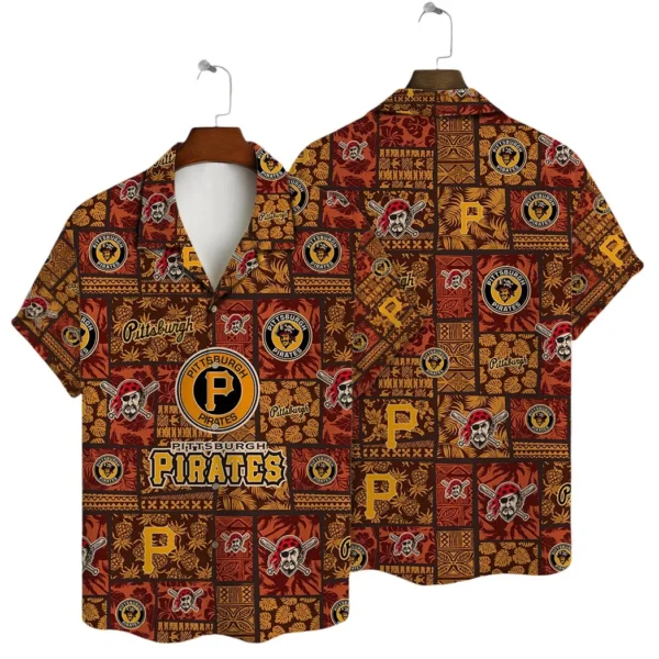 Pittsburgh Pirates Retro Patchwork Aloha Hawaiian Shirt for Men And Women
