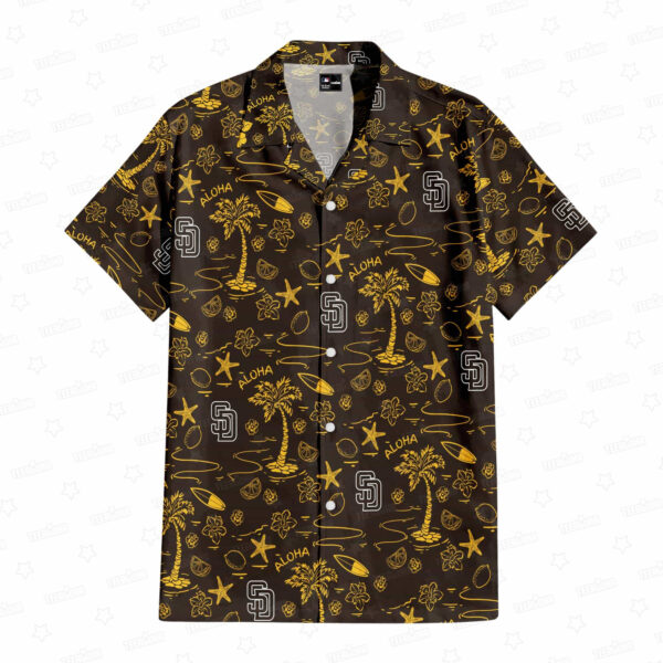 San Diego Padres Circle Aloha Paradise Aloha Hawaiian Shirt for Men And Women