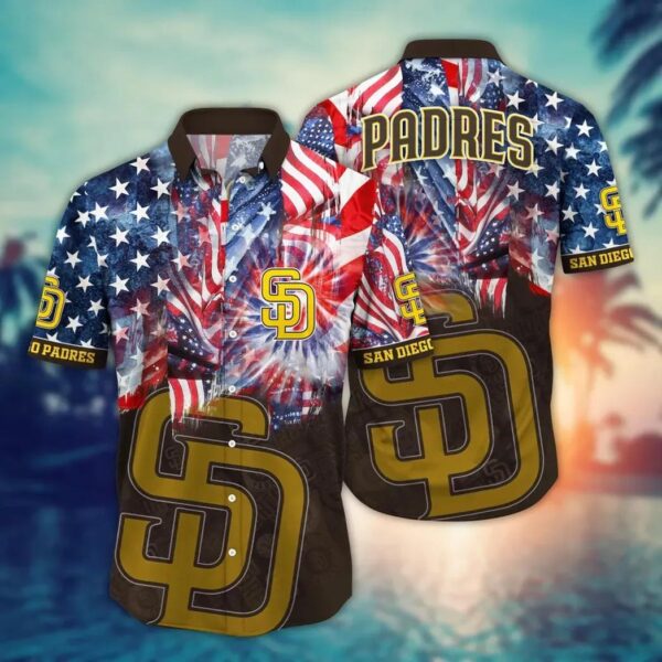 San Diego Padres Fireworks Freedom Aloha Hawaiian Shirt for Men And Women