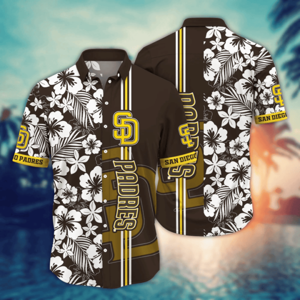 San Diego Padres Hibiscus Breeze Aloha Hawaiian Shirt for Men And Women