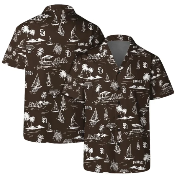 San Diego Padres Island Sail Aloha Hawaiian Shirt for Men And Women