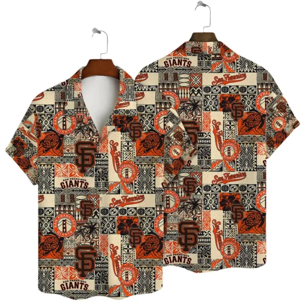 San Francisco Giants Heritage Patchwork Aloha Hawaiian Shirt for Men And Women