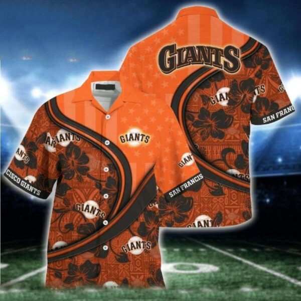 San Francisco Giants Hibiscus Swirl Aloha Hawaiian Shirt for Men And Women