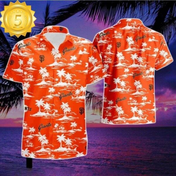 San Francisco Giants Island Palm Aloha Hawaiian Shirt for Men And Women