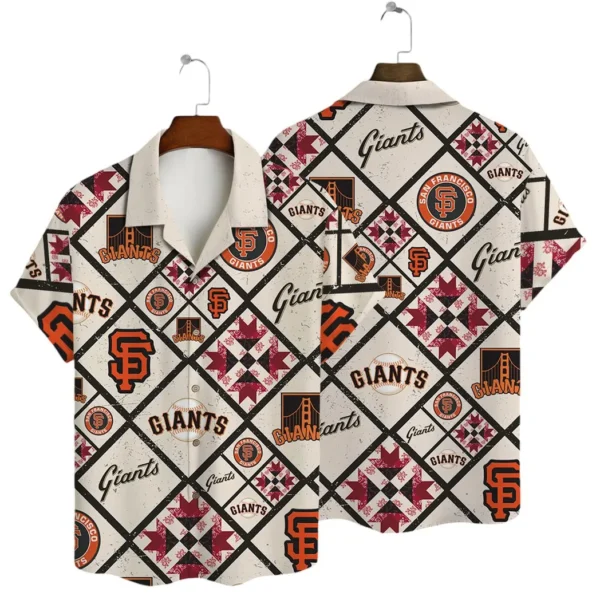 San Francisco Giants Patchwork Pride Aloha Hawaiian Shirt for Men And Women