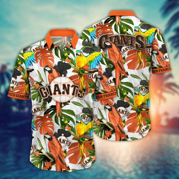 San Francisco Giants Tropical Parrot Aloha Hawaiian Shirt for Men And Women