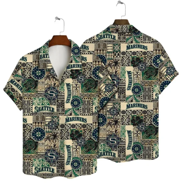 Seattle Mariners Aloha Waves Aloha Hawaiian Shirt for Men And Women