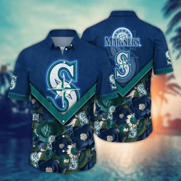 Seattle Mariners Sunset Palms Aloha Hawaiian Shirt for Men And Women