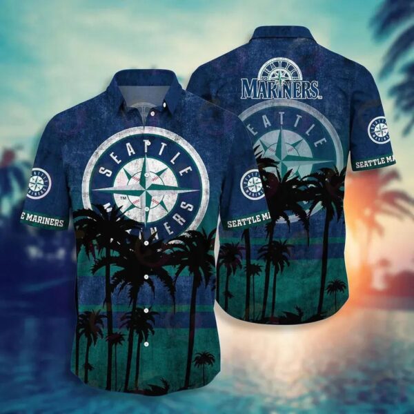 Seattle Mariners Sunset Shore Aloha Hawaiian Shirt for Men And Women