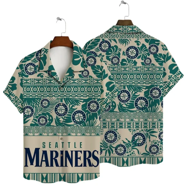 Seattle Mariners Tropical Palms Aloha Hawaiian Shirt for Men And Women