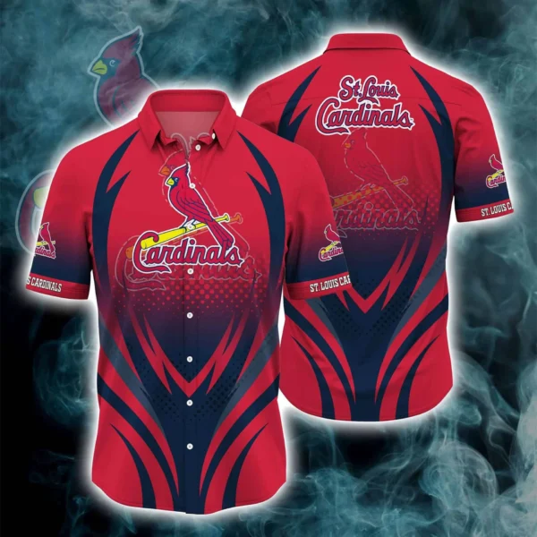 St. Louis Cardinals Fierce Stripes Aloha Hawaiian Shirt for Men And Women