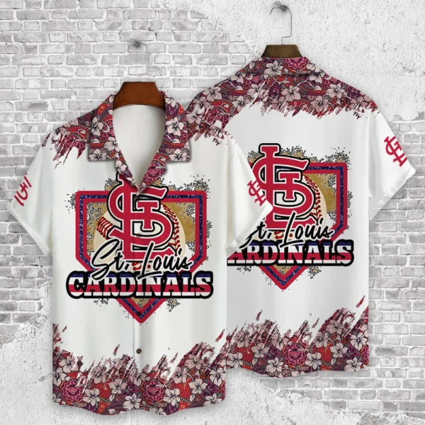 St. Louis Cardinals Floral Diamond Aloha Hawaiian Shirt for Men And Women