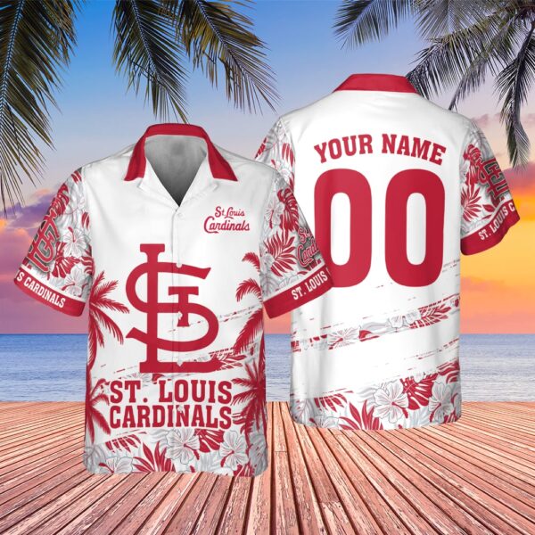 St. Louis Cardinals Personalized Tropical Aloha Hawaiian Shirt for Men And Women