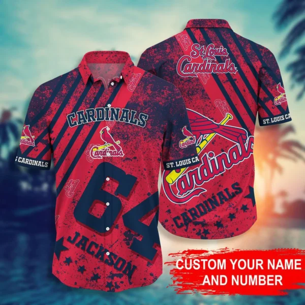 St. Louis Cardinals Personalized Vintage Aloha Hawaiian Shirt for Men And Women